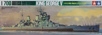 Tamiya 77525 1:700 HMS King George V British Battleship Waterline Model Kit