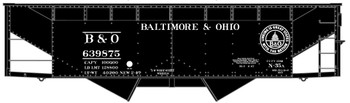 Accurail 81902 HO Scale Baltimore & Ohio N-35A 50-Ton Offset Twin Hopper