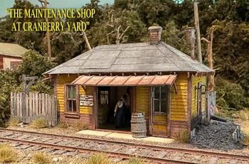 Bar Mills 0342 HO Scale Maintenance Shop at Cranberry Yard Laser-Cut Wood Kit