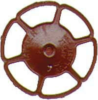 Kadee 2032 HO Scale Miner Vertical Brake Wheels Red Oxide Pack of 8 Detail Parts