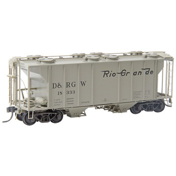 Kadee 8660 HO Scale Denver & Rio Grande Western PS-2 Two-Bay Covered Hopper