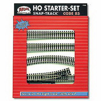 Atlas 588 HO Scale Code 83 Nickel Silver Snap-Track Starter Set 40 x 56 Oval
