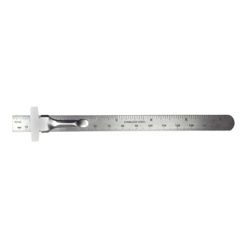 Excel Blades 55677 6" Stainless Steel Pocket Ruler Hobby Craft Tool for Modeling