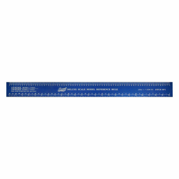 Excel Blades 55779 Deluxe 12-Inch Scale Ruler for Modeling Hobby Craft Tool