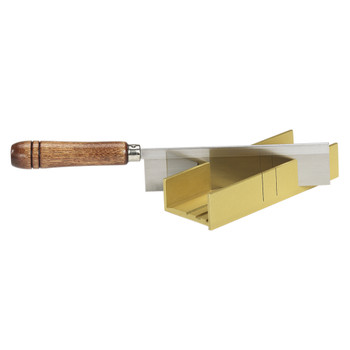 Zona 35-241 Aluminum Miter Box and Fine Kerf Saw Hobby Craft Tool for Modeling