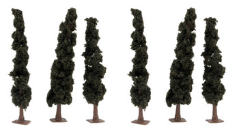 JTT Scenery 92135 All Scale Conifer Trees, 5-1/2" to 6" 6-Pack Diorama