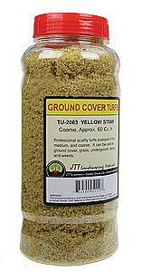 JTT Scenery 95119 All Scale Turf Yellow Straw Coarse 60" Model Railroad Scenery