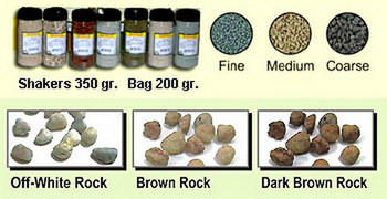 JTT Scenery 95339 All Scale Rocks Shaker, Dark Brown/350 grams Train Layout