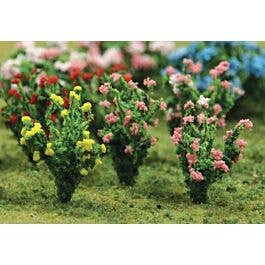 JTT Scenery 95607 HO Scale Hibiscus - pkg 18-Pack Model Railroad Scenery