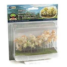 JTT Scenery 95625 N Scale Woods Edge Trees - 2 to 2-1/2" 5.1 to 6.4cm (Beige