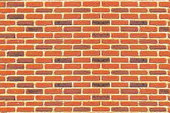 JTT Scenery 97424 G Scale 7.5"x12" Brick Sheet 2-Pack Model Scenery Diorama