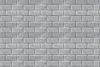 JTT Scenery 97426 O Scale 7.5"x12" Concrete Block Sheet 2-Pack Model Scenery
