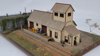 J & L Innovations 121 HO Scale Hubermill Warehouse Laser-Cut Building Wood Kit