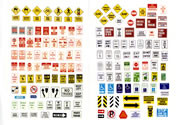 J & L Innovations 202 HO Scale Uncommon Street & Parking Signs Model Railroad
