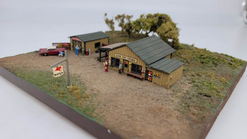 J & L Innovations 320 N Scale Saw Pit Store Laser-Cut Building Structure Kit