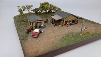 J & L Innovations 320 N Scale Saw Pit Store Laser-Cut Building Structure Kit
