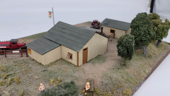 J & L Innovations 321 HO Scale Saw Pit Store Laser-Cut Building Structure Kit