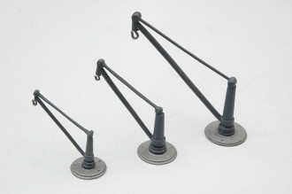 J & L Innovations 353 HO Scale Dock Cranes 3 pack 1 ea. Sm, Md, Lg. Miniature