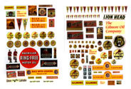 J & L Innovations 372 HO Scale Vintage Gilmore Gas Signs 1930s - 40s Detail Kit