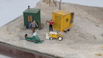 J & L Innovations 453 HO Scale Woebegone Winter Set Model Railroad Layout Detail