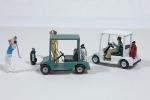 J & L Innovations 459 HO Scale Golf Carts(2) Golf Bags(4) Model Railroad
