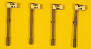 J & L Innovations 835 HO Scale Custom Right of Way signs - Section Sign (Pole