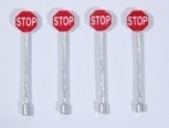 J & L Innovations 851 HO Scale Custom Street Signs - Stop (red) Model Railroad