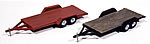 J & L Innovations 923 HO Scale Vintage Wood Deck Tandem Trailer Model Railroad