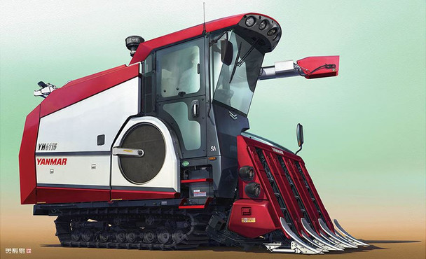 Hasegawa Models 1:35 Scale Yanmar Combine YH6115 Plastic Model Kit 66007