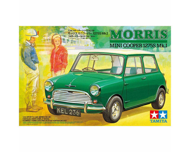 Tamiya 1:24 Scale Morris Mini Cooper 1275S Mk.I Plastic Model Kit 24039