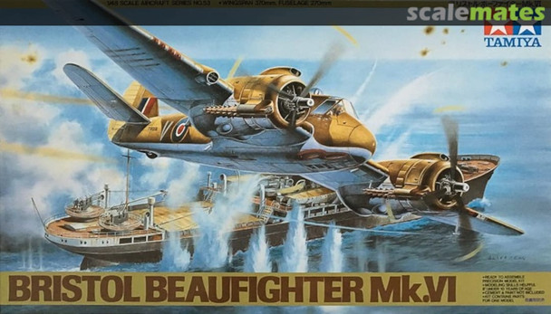 Tamiya 1:48 Scale Bristol Beaufighter Mk.VI Plastic Model Kit 61053