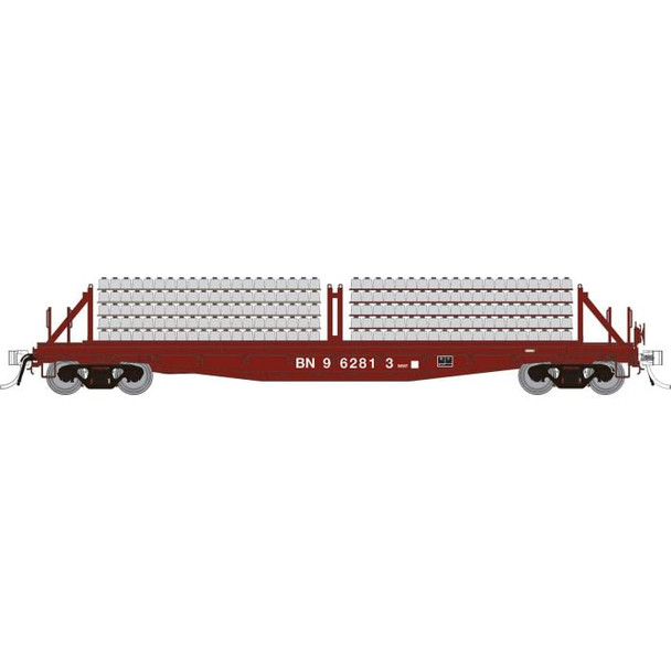 Rapido 138301A HO Scale Burlington Northern F30D 50' Tie Car MOW #'s Vary