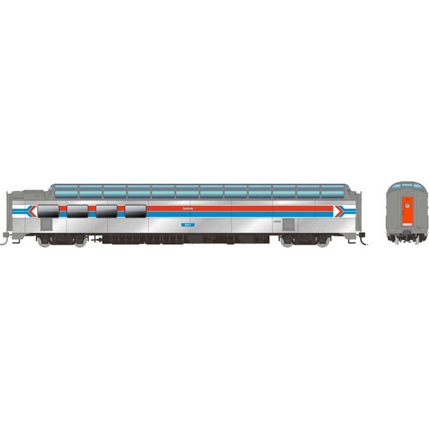 Rapido 175011 HO Scale Amtrak Dome-Lounge w/Flat Sides #9371
