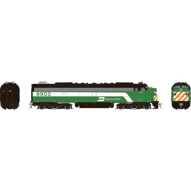 Rapido 28311 HO Scale Burlington Northern E8A with HEP #9904 (Analog DC)