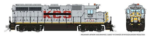 Rapido 40542 HO Scale National Railway Equipment EMD GP40 #3152 (DCC/Sound)