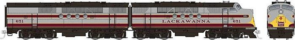 Rapido 53019 HO Scale Lackawanna (DL&W) EMD FT A+B Set #653A/653B (Analog DC)
