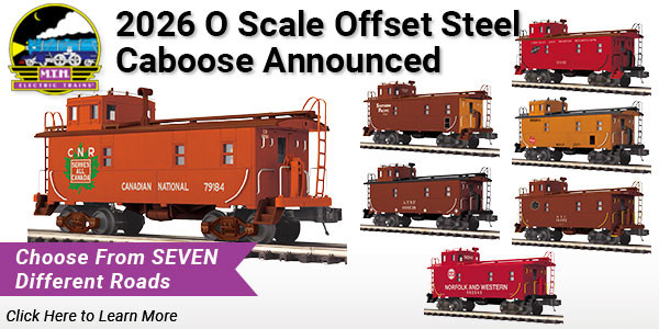 MTH 2091874 O Scale Santa Fe Offset Cupola Steel Caboose #'s Vary