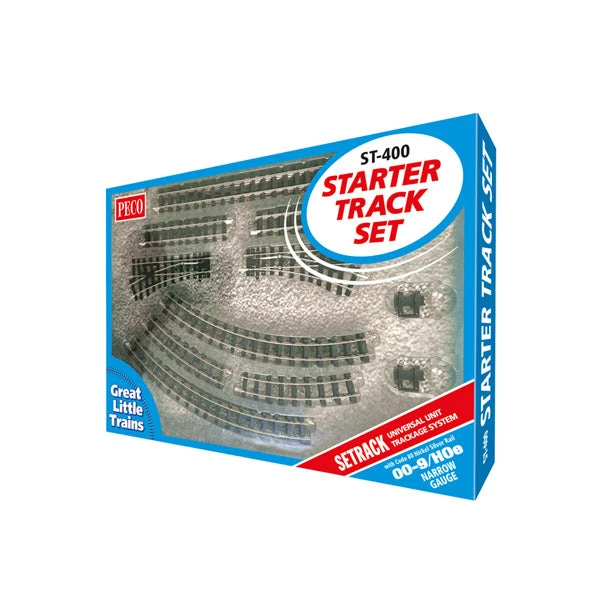 Peco ST-400 HO Scale OO-9 HOe Setrack Starter Track Set Code 80