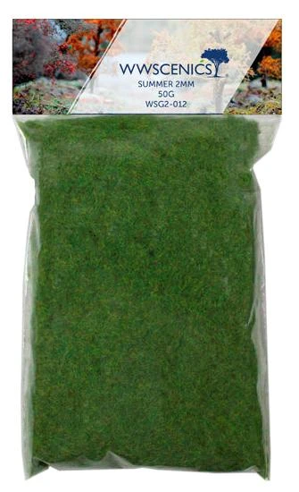 WWScenics WSG2-012 All Scale 2mm Summer Static Grass 50g Refill