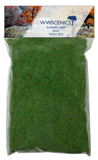 WWScenics WSG2-013 All Scale 2mm Summer Static Grass 100g Refill