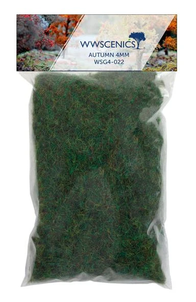 WWScenics WSG4-022 All Scale 4mm Autumn Static Grass 100g Refill
