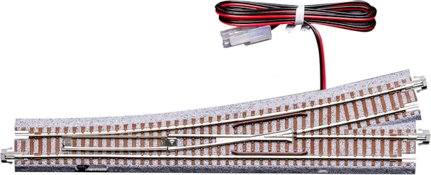Kato 20-214 N Scale Unitrack #6 Electric Turnout Left Urethane Tie