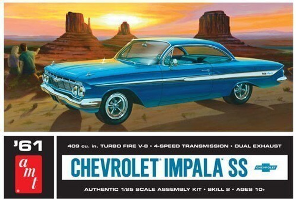 AMT 1013 1961 1:25 Chevy Impala SS Model Kit