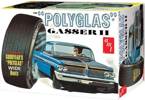 AMT 1092 1:25 62 Pontiac Catalina Polyglass Gasser 2" Model Kit