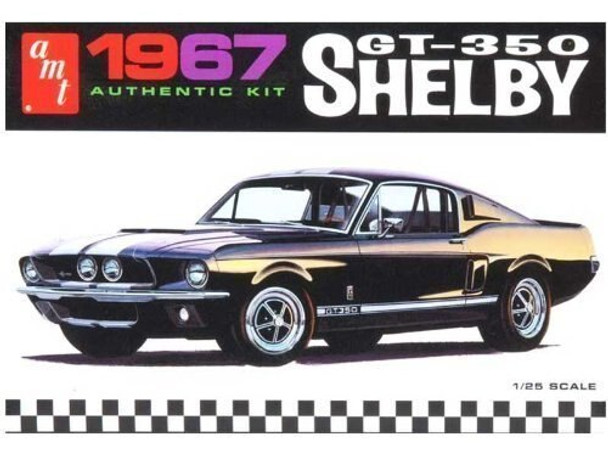 AMT 834 1:25 1967 Shelby Gt350 Black Model Kit