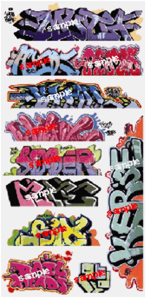 Blair Line LLC 2257 HO Scale Graffiti Decals Mega Set #8