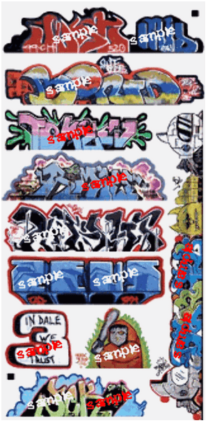 Blair Line LLC 1263 N Scale Graffiti Decals Mega Set #14