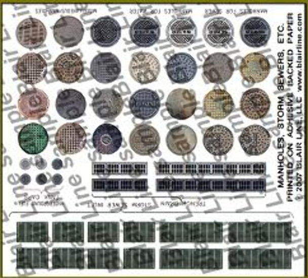 Blair Line LLC 062 N Scale Manhole Covers