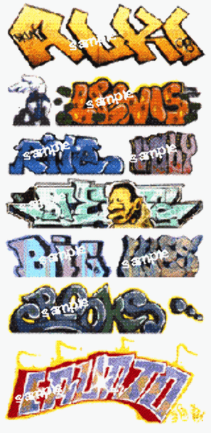 Blair Line LLC 1245 N Scale Graffiti Decals Mega Set #2