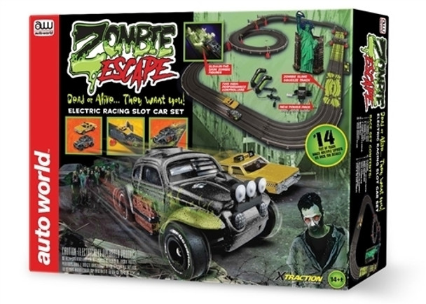 Auto World SRS323 14' Zombie Escape HO Scale Slot Race Set